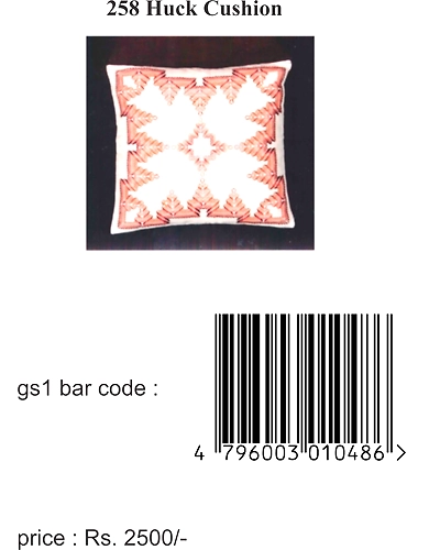258 Huck Embroidery Cushion Design-3