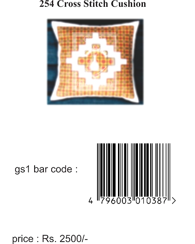 254 Cross Stitch Cushion Design Kit-3