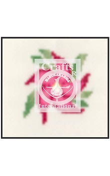 Star Flower Pink Cross Stitch Kit for Children