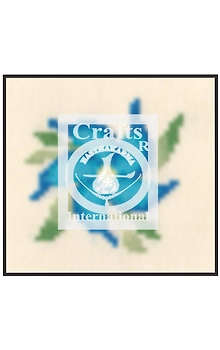 Star Flower Blue Cross Stitch Kit for Children