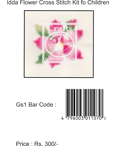 Idda Flower Cross Stitch Kit for Children-3