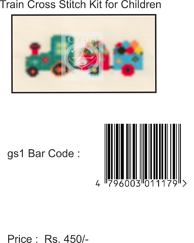 Train Cross Stitch Kit for Children-7