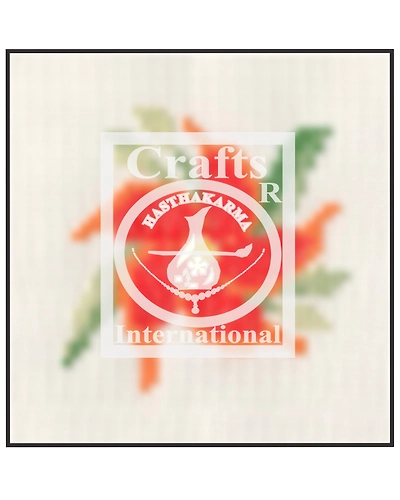 Star Flower Orange Cross Stitch Kit for Children-4