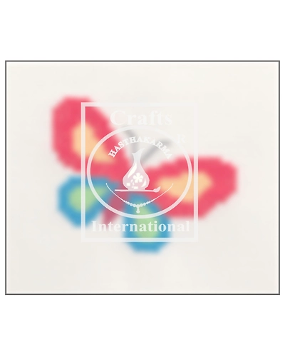 Red &amp; Blue Butterfly Cross Stitch Kit for Children-4