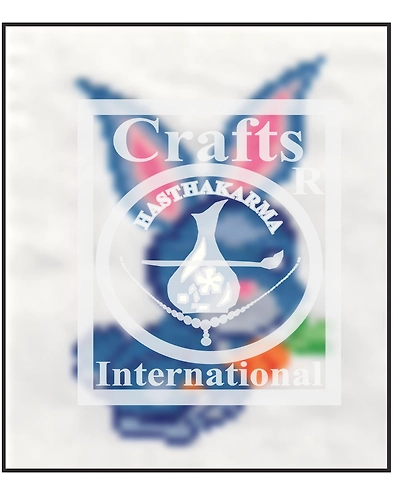 Rabbit Blue Cross Stitch Kit for Children-4