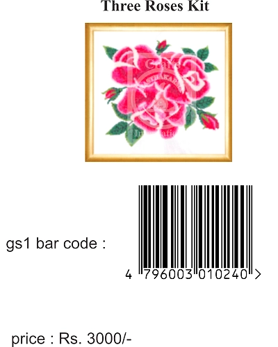 Three Roses Cross Stitch Kit-7