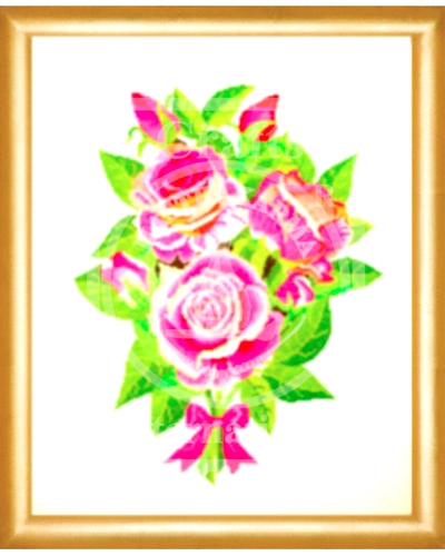 Rose Bunch Cross Stitch Kit-4