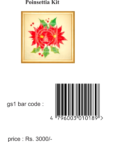 Poinsettia Cross Stitch Kit-7