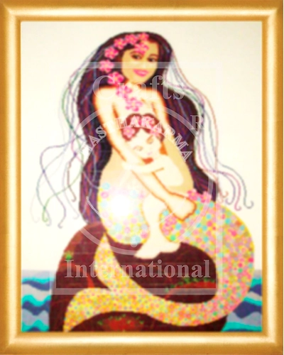 Mother Mermaid Cross Stitch Kit-4