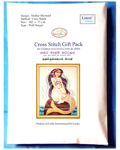 Mother Mermaid Cross Stitch Kit-5