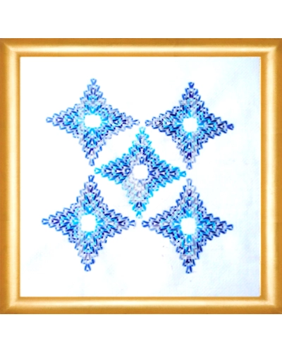 Friendly Stars Huck Embroidery Kit-4