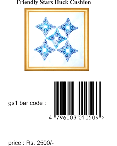 Friendly Stars Huck Embroidery Kit-7