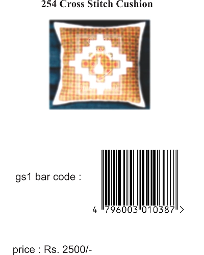 254 Cross Stitch Cushion Design Kit-7
