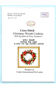 Cross Stitch Chart of Christmas Wreath