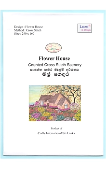 Cross Stitch Chart of Flower House