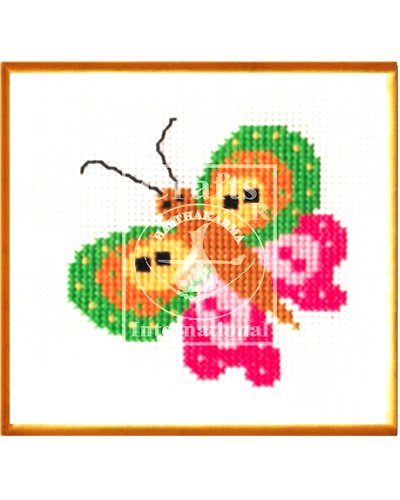 Butterfly Large Cross Stitch Kit for Children-4