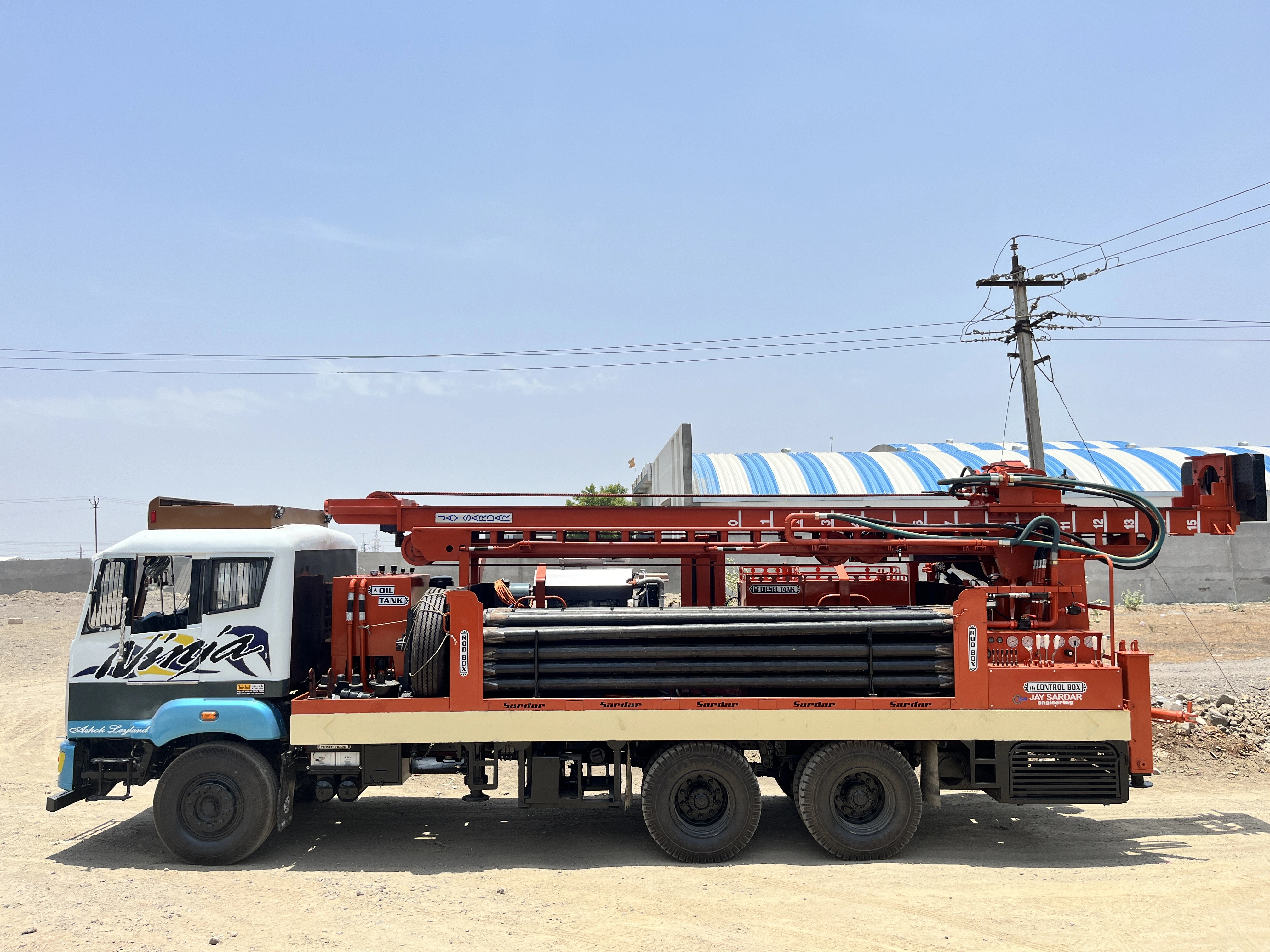 HEAVY DUTY WATER BOREHOLE DRILLING RIG-1