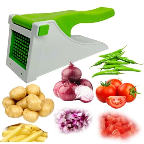 Chopper Potato Chipser French Fries Chips Maker Machine Vegetable Slicer Kitchen Tool &amp; Accessories Unbreakbale - Green-1