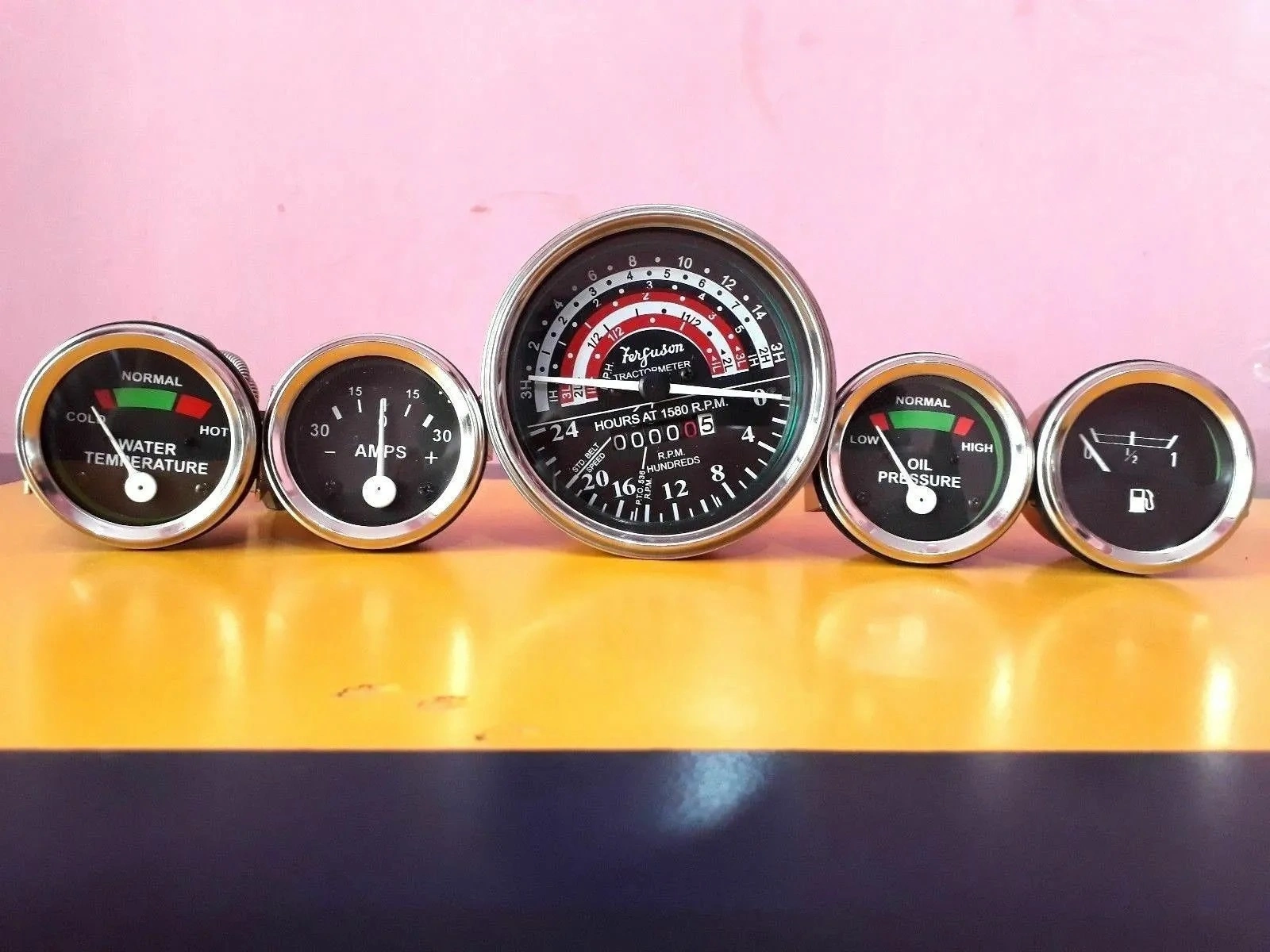 Replacement Gauge Tachometer Set for Massey Ferguson MF Tractor MF35 MF50 MF65 TO35 F40 MH50-2