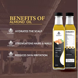 ecobabble cold press natural almond oil