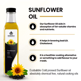 ecobabble cold press sunflower oil