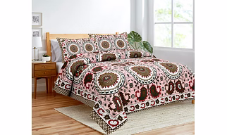 Double bed size cotton fabric bedsheets size 108*108 inches