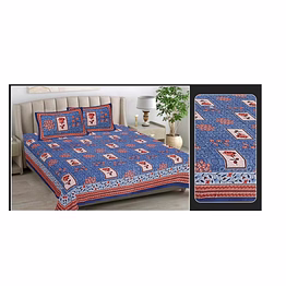 double bed size cotton fabric bedsheets size 90*100 inches