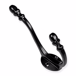 acorn coat hooks - elegant cast iron black coat hooks
