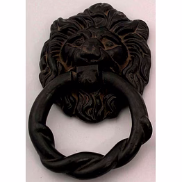 exquisite lion door knocker - cast iron decorative hardware