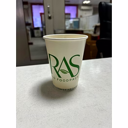 12 oz aqueous coated paper cup