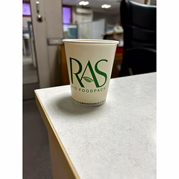 8 oz aqueous coated paper cup