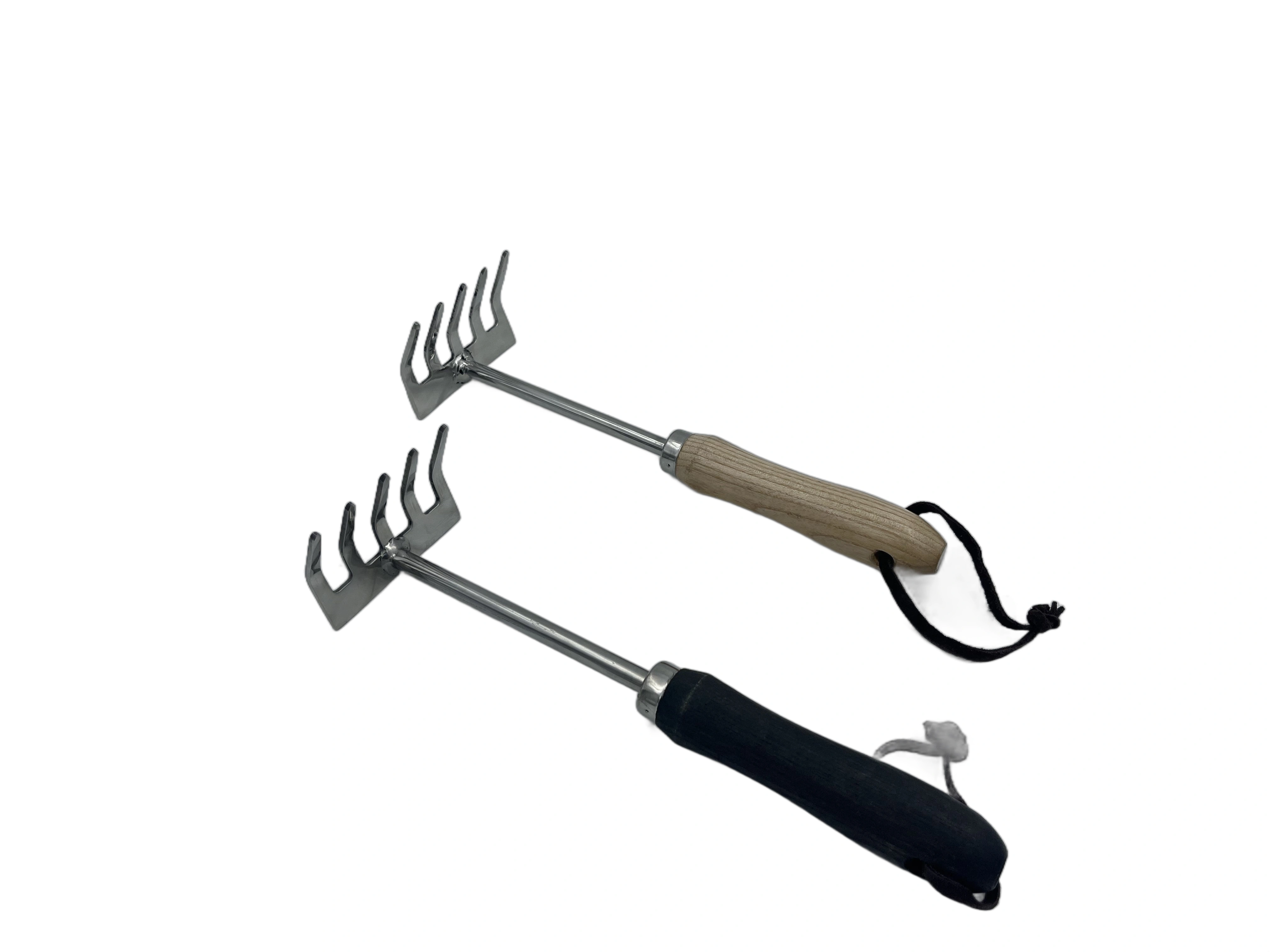 Stainless steel 5T Rake with Ash wood handle-12547532