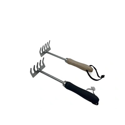 Stainless steel 5T Rake with Ash wood handle