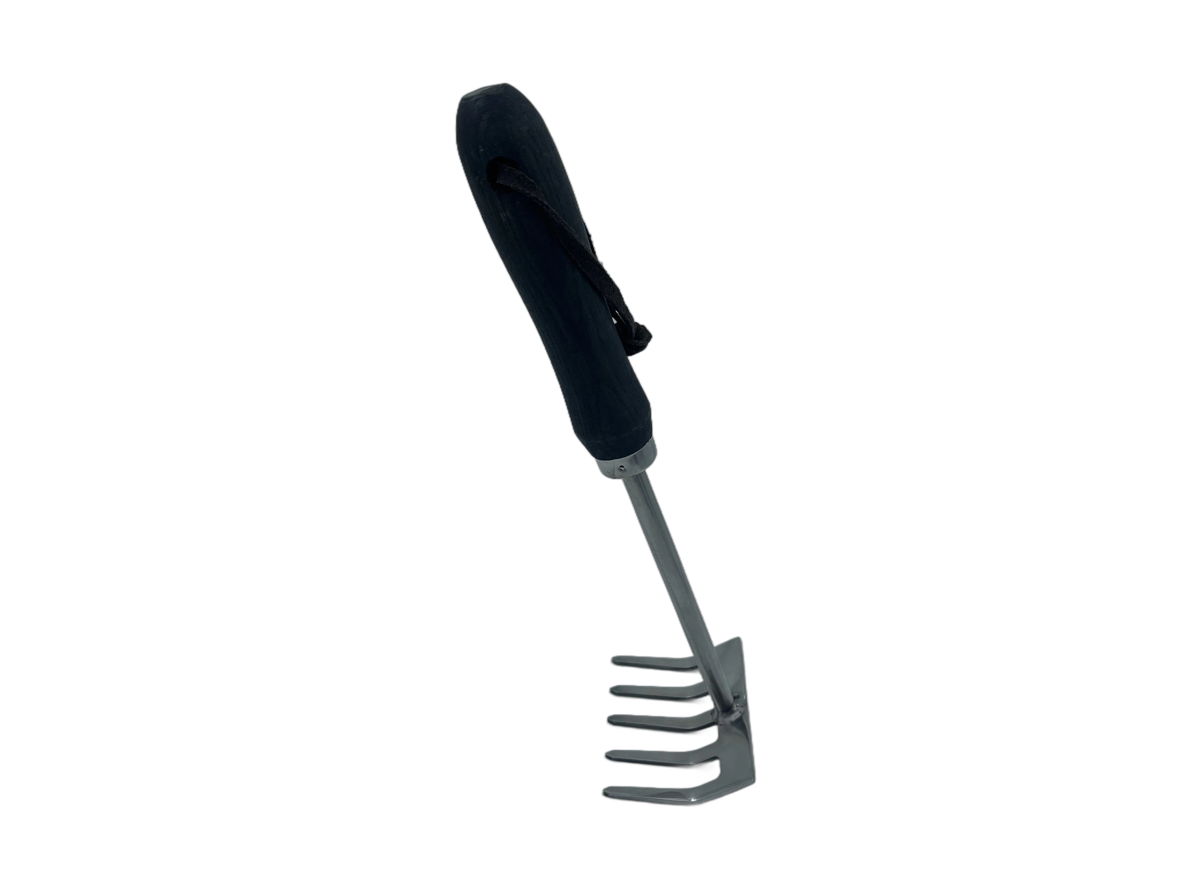Stainless steel 5T Rake with Ash wood handle-3
