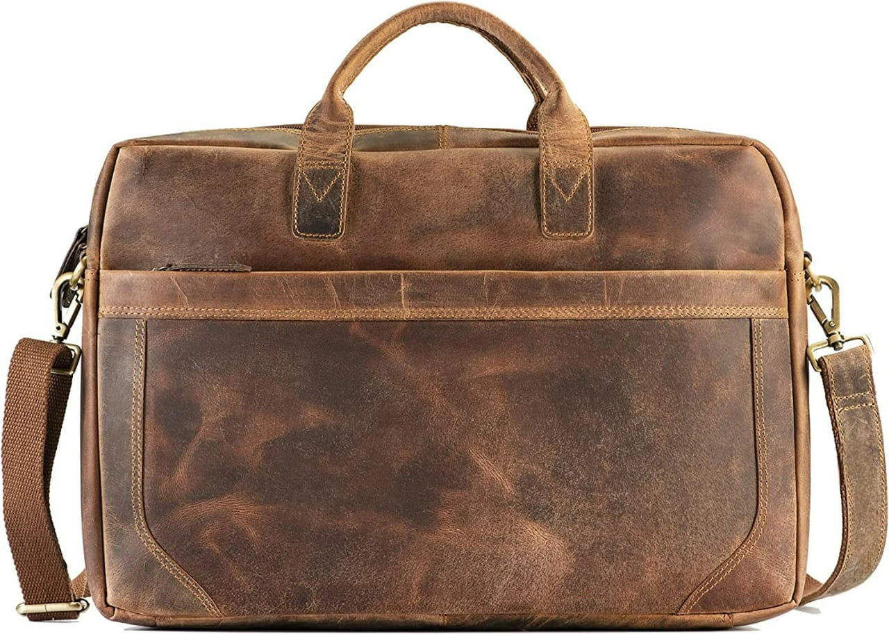 Leather Laptop Bag | Genuine Leather Briefcase for Office-3