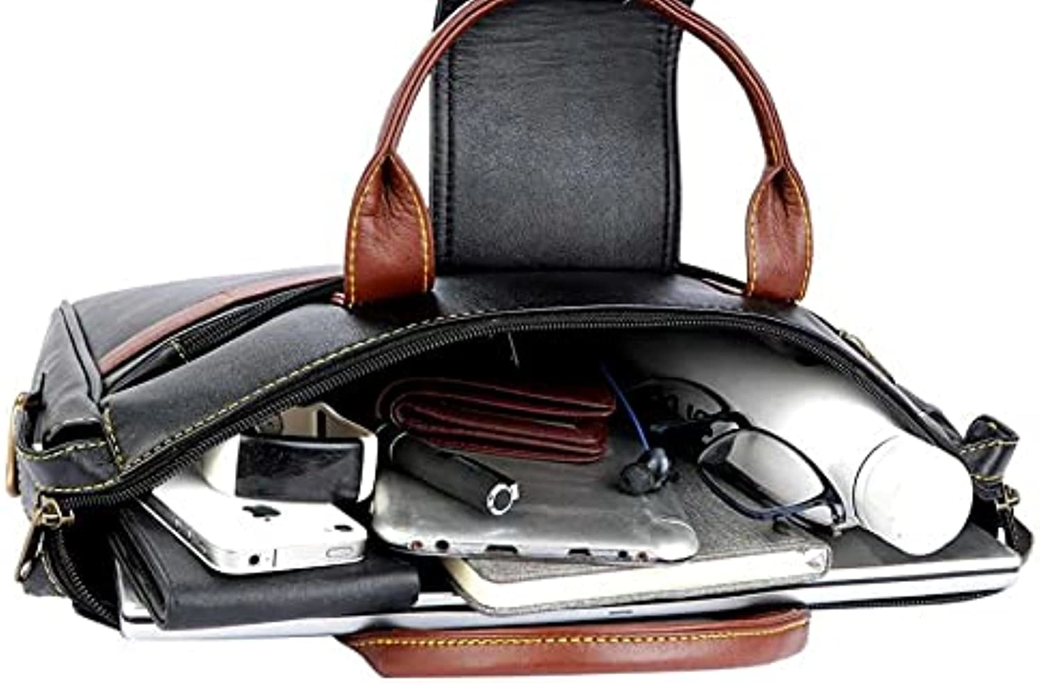 Stylish Leatherette Laptop Messenger Bag Durable &amp; Affordable for Professionals-1