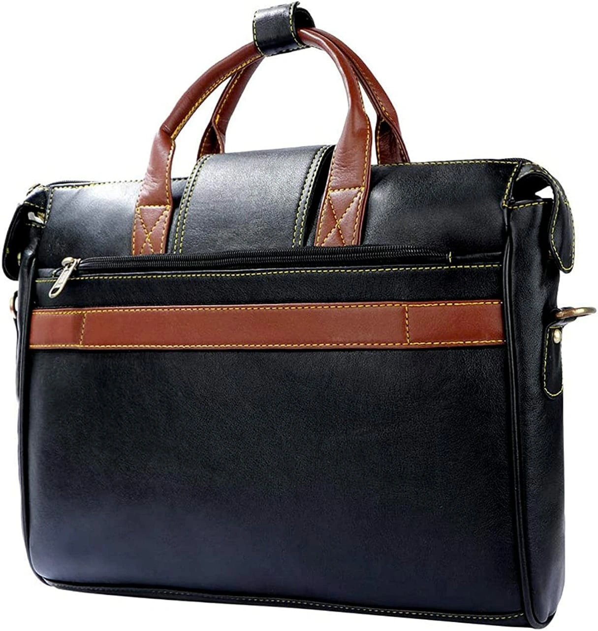 Stylish Leatherette Laptop Messenger Bag Durable &amp; Affordable for Professionals-2