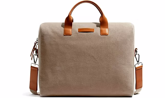 Stylish Canvas Leatherette Laptop Bag - Durable & Affordable for Professionals