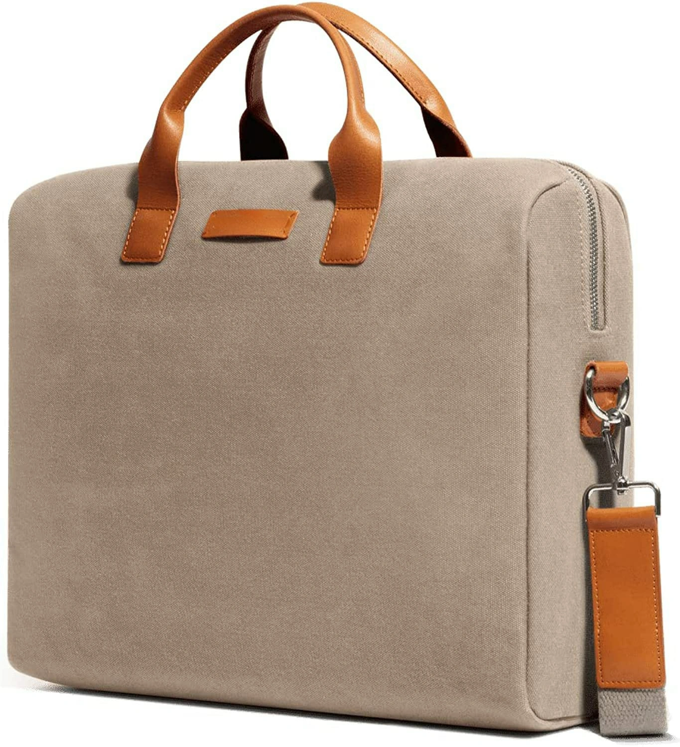 Stylish Canvas Leatherette Laptop Bag - Durable &amp; Affordable for Professionals-1