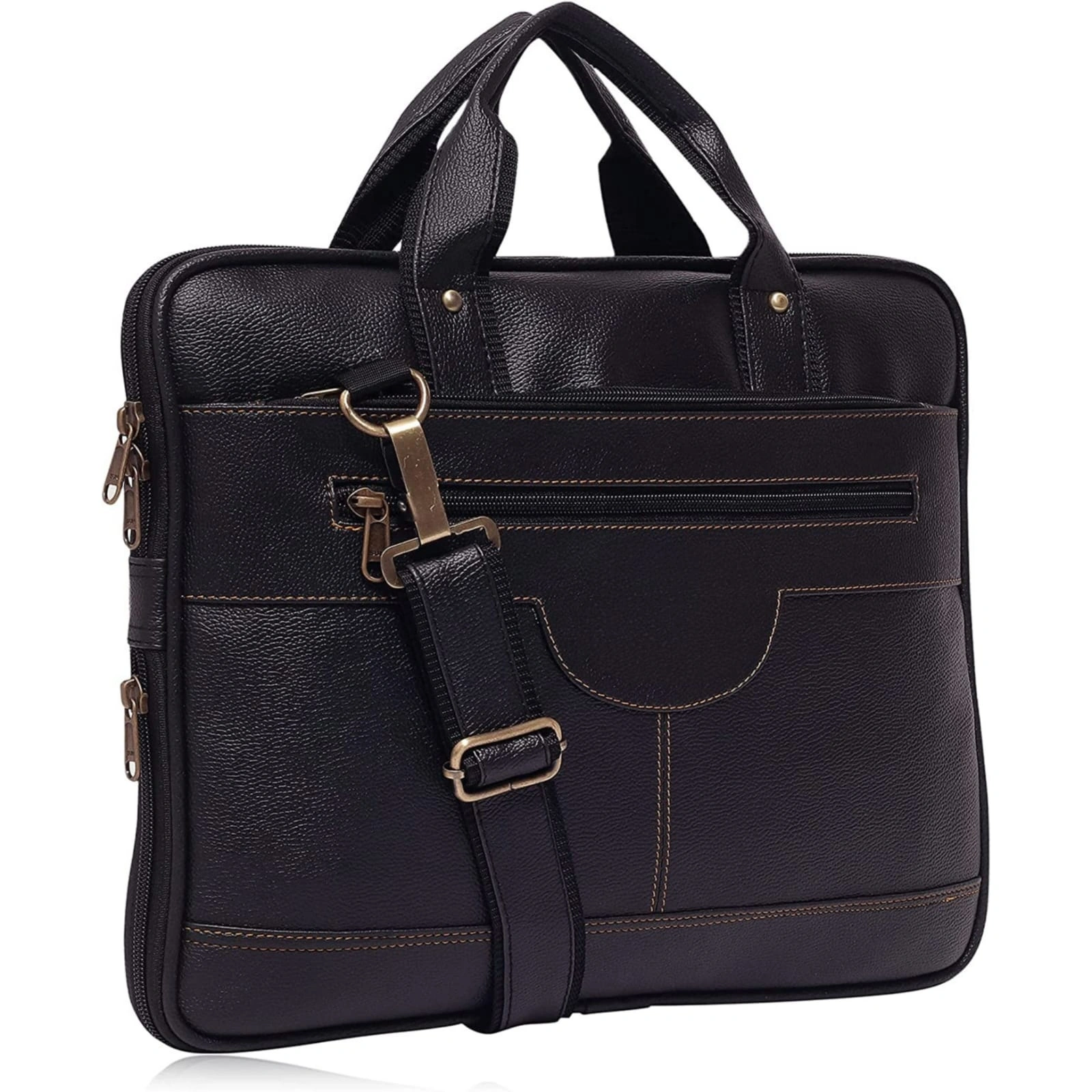 Elegant Leatherette Laptop Bag - Affordable Luxury for Professionals-3