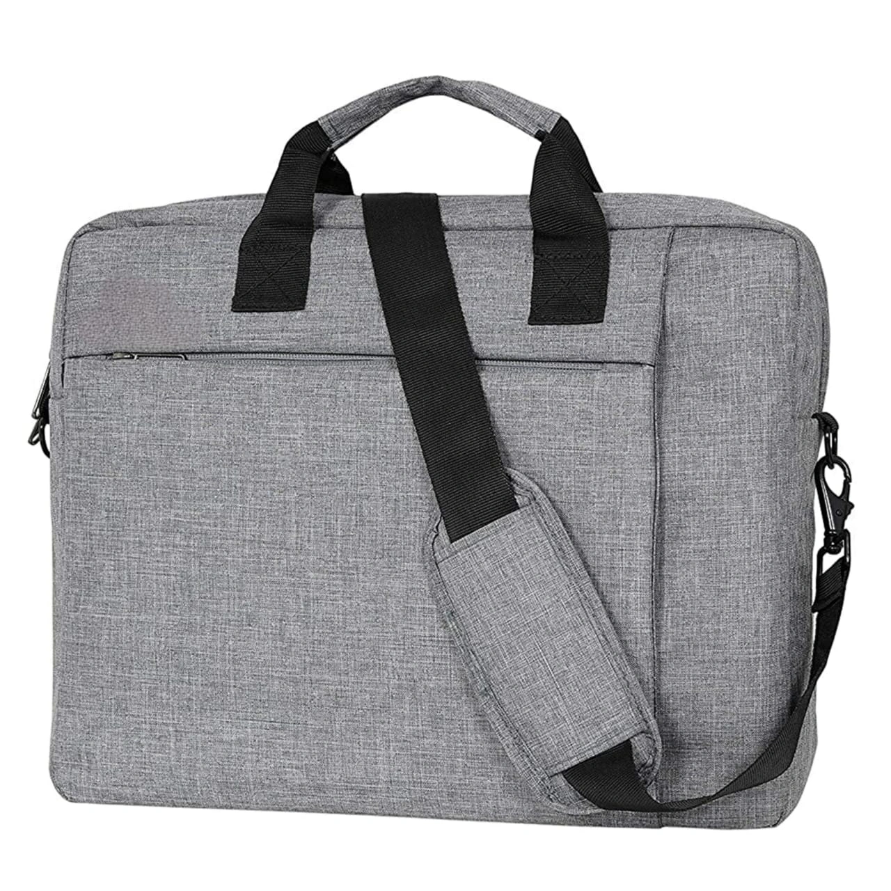 Grey Cotton Laptop Bag Affordable Luxury for Professionals-12550018