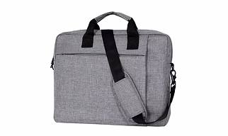 Grey Cotton Laptop Bag Affordable Luxury for Professionals