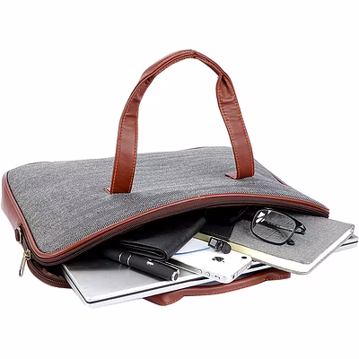 Canvas Laptop Bag - Affordable Luxury for Professionals-1