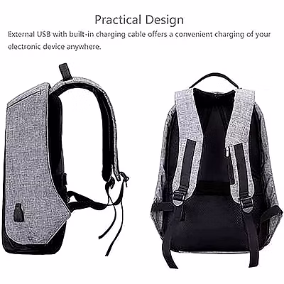 Premium Quality Antitheft Laptop Backpack  Ultimate Blend of Style and Functionality-3