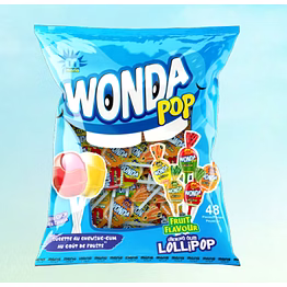 wonda pop mix fruit lollipop