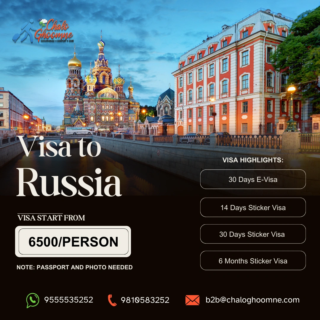 Russia Sticker Visa only on Passport and Photo-2