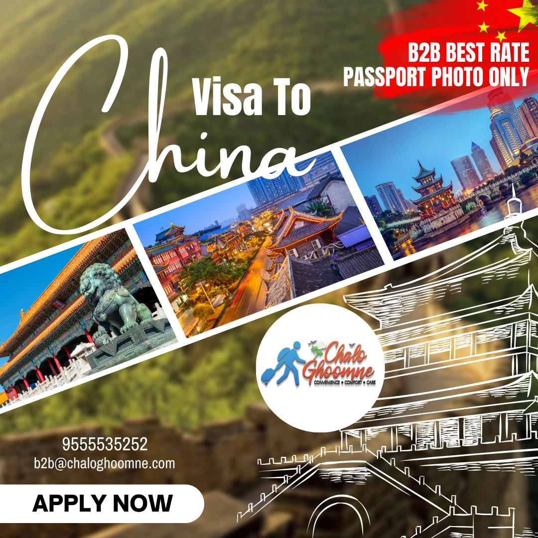 China Visa only on Passport and photo-1