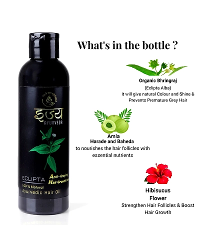 Ijya Ayurveda Bhringraj Hair Oil For Men &amp; Women |-1