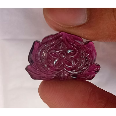 pink tourmaline carved gemstone, fancy shape, natural gemstone 21.50 crt