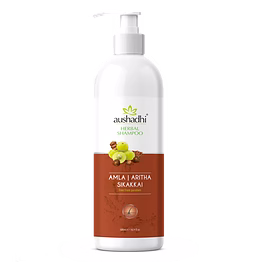 aushadhi herbal shampoo (amla , aritha, sikakkai)